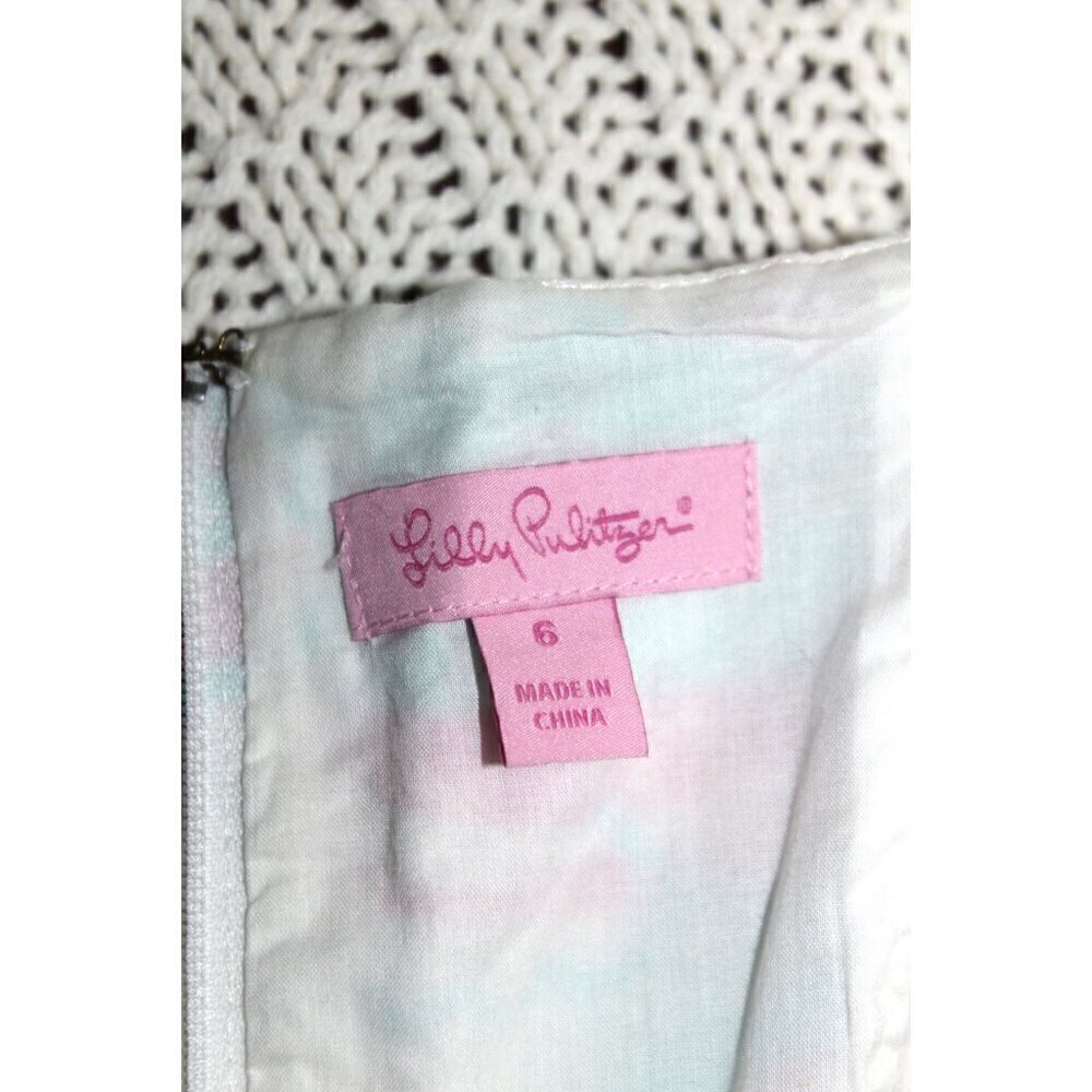 Lilly Pulitzer Ring the Belt Boy Ross mini Dress Size 6 floral print Open Back - Picture 12 of 12